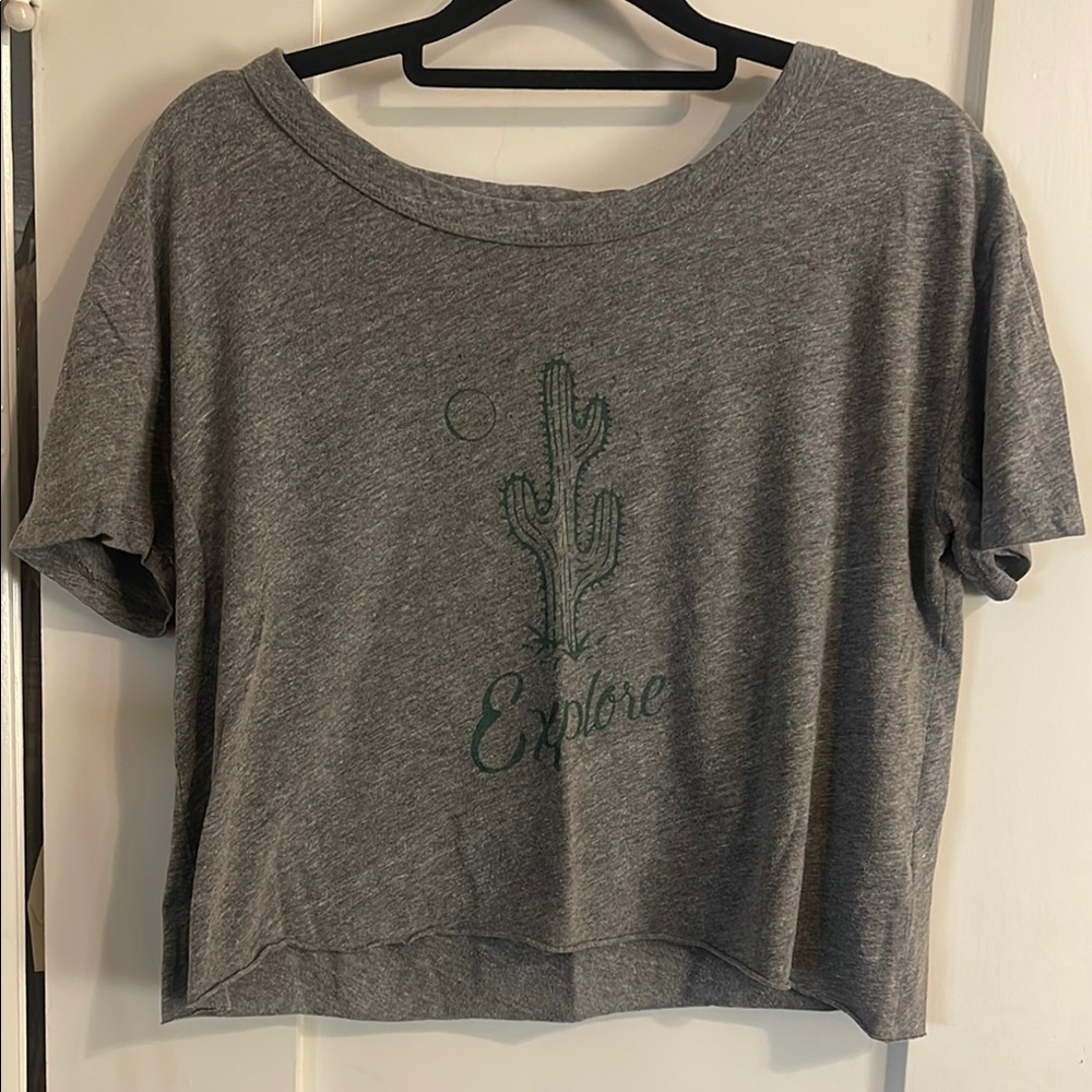 Gray Explore Cactus Women's Top